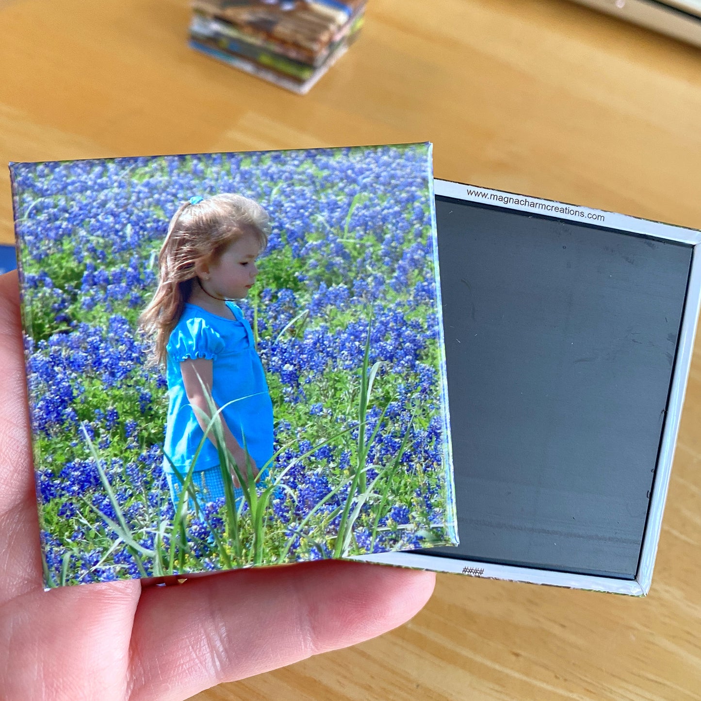 Set of Nine 2.5" x 2.5" Custom Photo Magnets